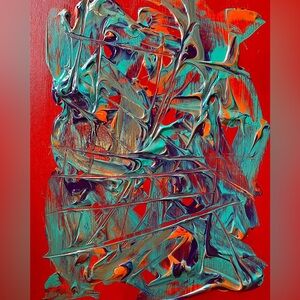 *SOLD* Original GoodVibeGoda Handmade Abstract Acrylic Painting Piece